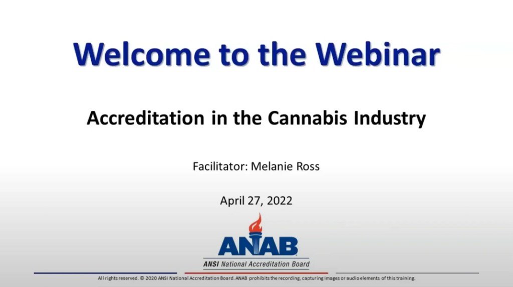 Accreditation in the Cannabis Industry