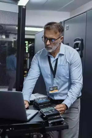 coder accessing IT at his organization