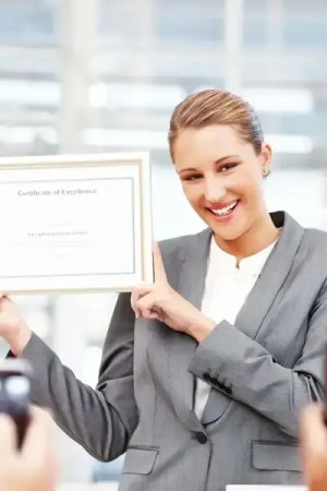 certificate holder adhering to astm e2659.