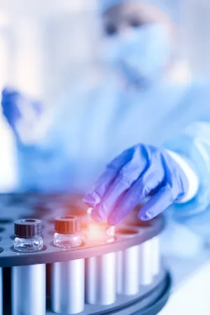 biobank samples in a lab