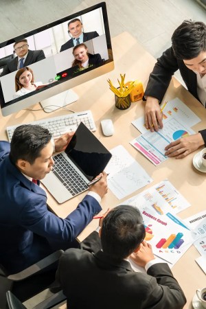 Employees taking an ANAB class together
