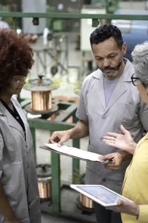 conformity assessment occurring in a factory,