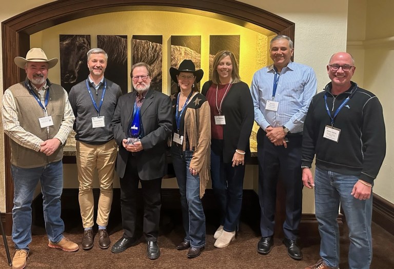 From left to right: Doug Leonard, Warren Merkel, Bob Yencha, Pam Sale, Lori Gillespie, Reinaldo Figueiredo, Jason Stine