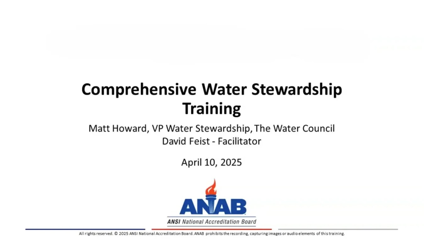 Water Stewardship