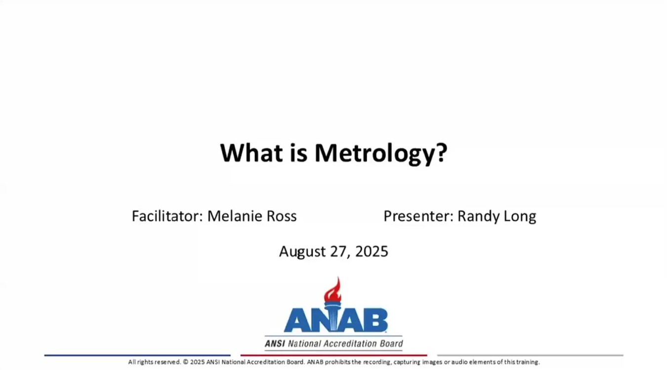 What Is Metrology?