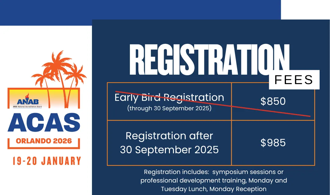 ACAS Registration Fees
