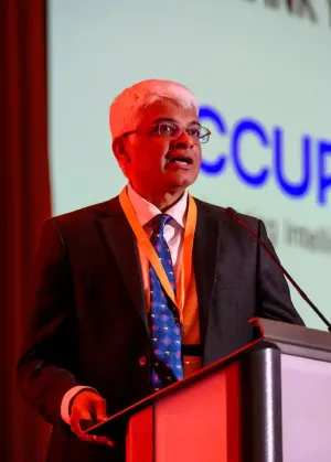 Vijay Krishna teaching ANAB course on ISO/IEC 17024:2026.